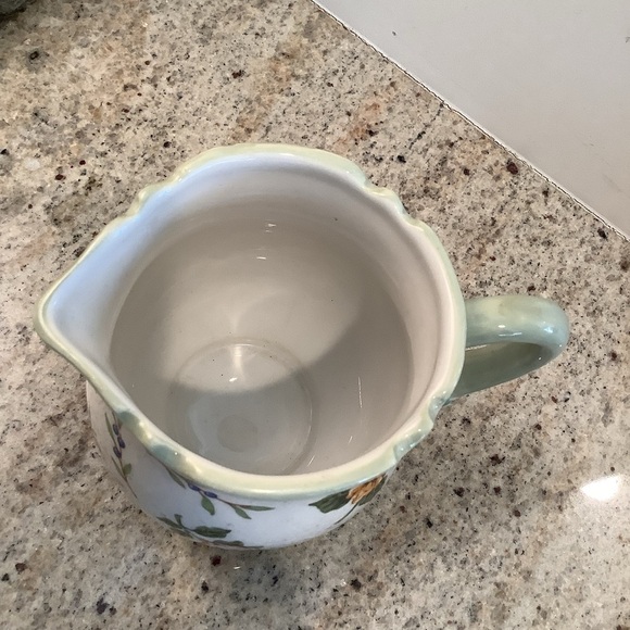 Floral Ceramic Creamer by Vintage Garden Princess House Small Pitcher - Picture 5 of 5